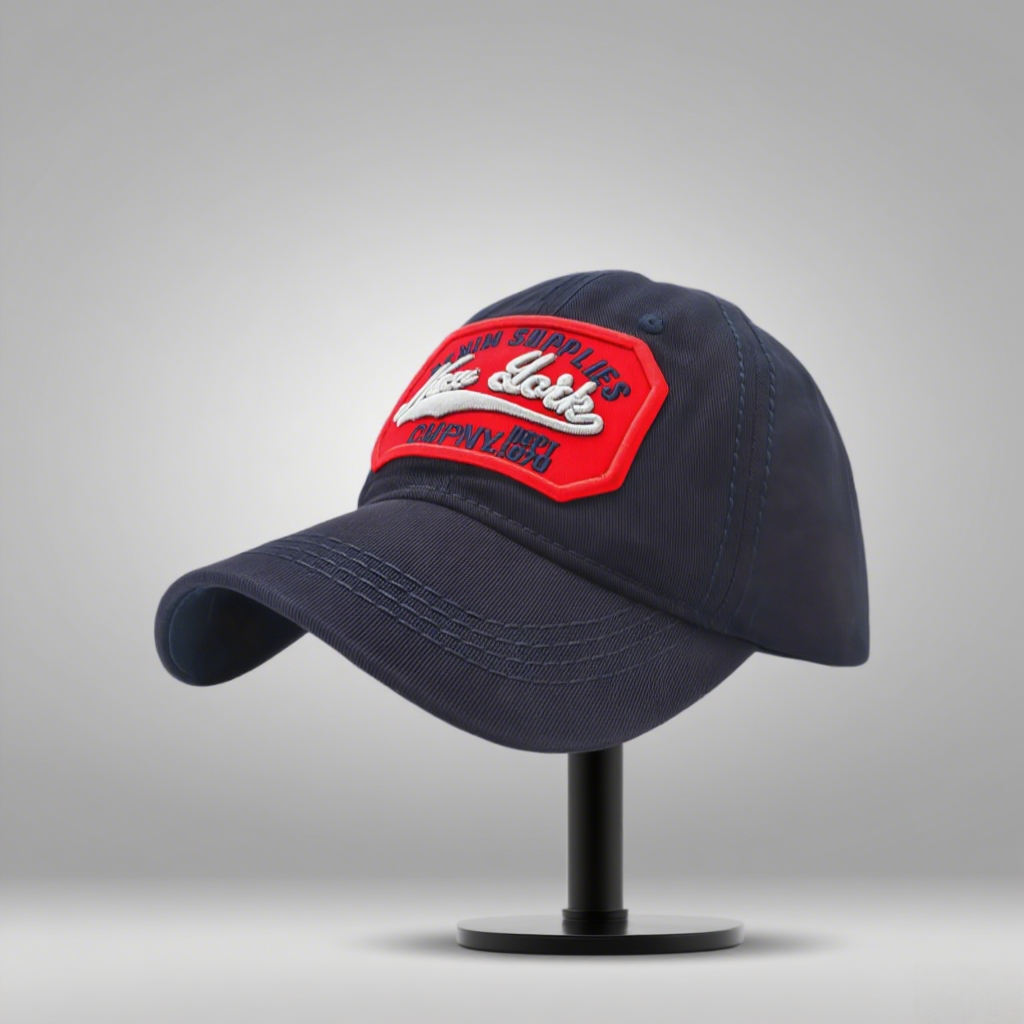 Navy Embroidered Curve Cap - Image 3